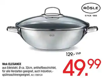 Zurbrüggen RÖSLE Wok ELEGANCE Angebot