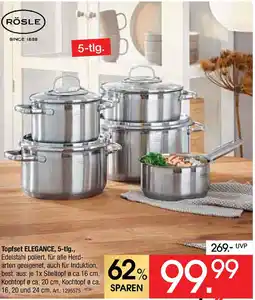 Zurbrüggen RÖSLE Topfset ELEGANCE, 5-tlg. Angebot