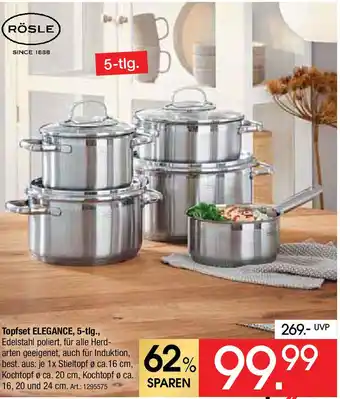 Zurbrüggen RÖSLE Topfset ELEGANCE, 5-tlg. Angebot