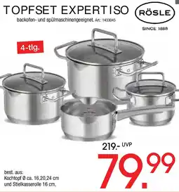Zurbrüggen Rösle topfset expertiso Angebot