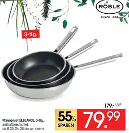 Zurbrüggen RÖSLE Pfannenset ELEGANCE, 3-tlg. Angebot