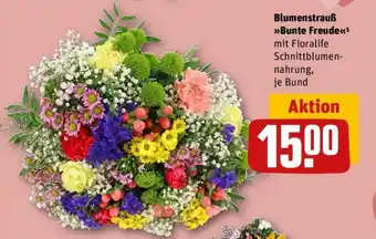 REWE Blumenstrauß Bunte Freude Angebot