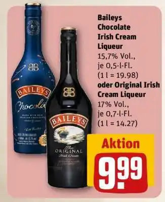 REWE Baileys Chocolate Irish Cream Liqueur oder Original Irish Cream Liqueur Angebot