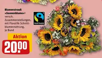 REWE Blumenstrauß Sonnenblume Angebot