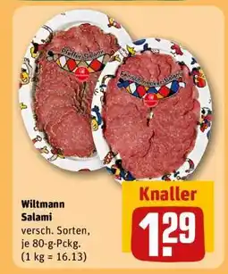 REWE Wiltmann Salami Angebot