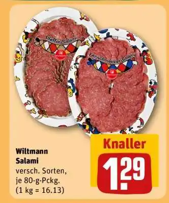 REWE Wiltmann Salami Angebot