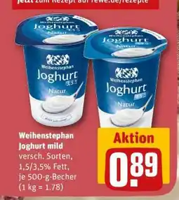 REWE WEIHENSTEPHAN Joghurt mild Angebot