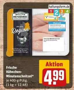 REWE Frische Hähnchen-Minutenschnitzel Angebot
