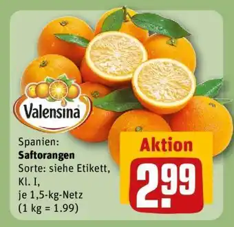 REWE Saftorangen Angebot