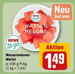 REWE Wassermelonen Würfel Angebot
