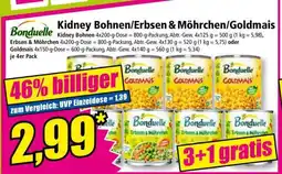 Norma Kidney Bohnen/Erbsen & Möhrchen/Goldmais Angebot