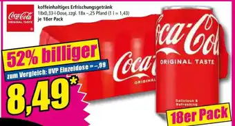 Norma Coca-Cola Original Taste 18er Pack Angebot