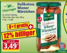 Norma Thüringer Delikatess Wiener Würstchen Angebot