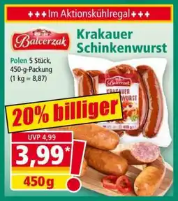 Norma Krakauer Schinkenwurst Angebot