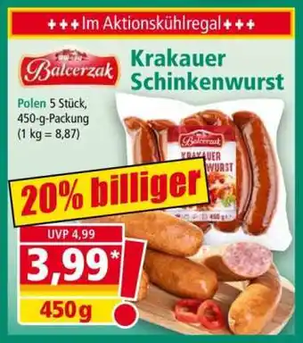 Norma Krakauer Schinkenwurst Angebot