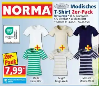 Norma Modisches T-Shirt 2er-Pack Angebot