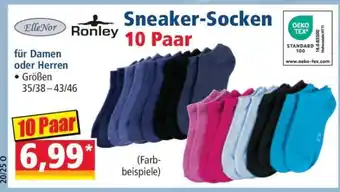Norma Sneaker-Socken 10 Paar Angebot