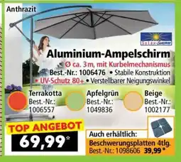 Norma Aluminium- Ampelschirm Angebot