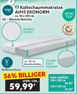 Norma Kaltschaummatratze AH15 EKONORM Angebot