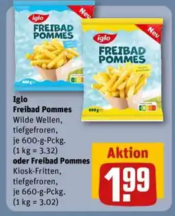 REWE Iglo Freibad Pommes Angebot