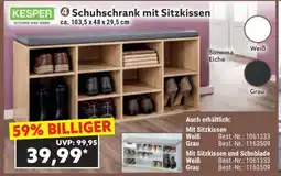 Norma Schuhschrank mit Sitzkissen Angebot