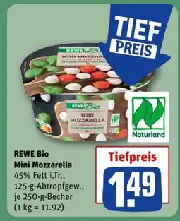 REWE REWE Bio Mini Mozzarella Angebot