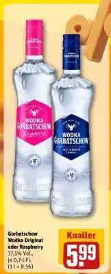 REWE Gorbatschow Wodka Original oder Raspberry Angebot