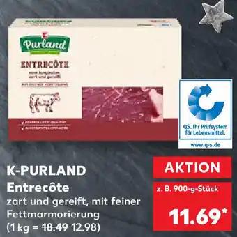 Kaufland K-Purland Entrecôte 900g Angebot