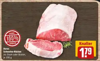 REWE Duroc Schweine-Rücken Angebot