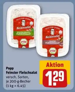 REWE POPP Feinster Fleischsalat Angebot