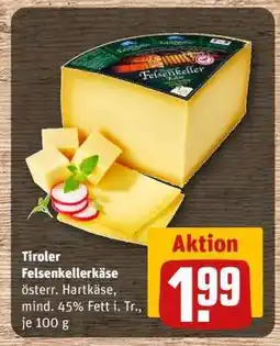 REWE Tiroler Felsenkellerkäse Angebot