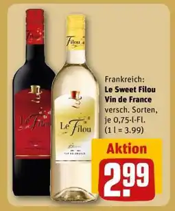 REWE LE SWEET FILOU Vin de France Angebot