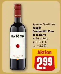 REWE Rasgón Tempranillo Vino de la tierra Angebot