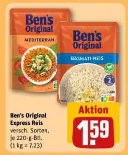 REWE Ben’s Original Express Reis Angebot