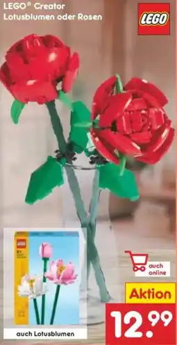 Netto Marken-Discount LEGO Creator Lotusblumen oder Rosen Angebot