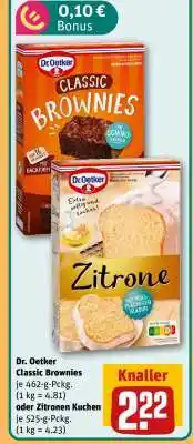 REWE Dr. Oetker Classic Brownies Angebot