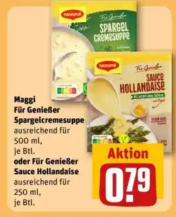 REWE Maggi Für Genießer Spargelcremesuppe oder Für Genießer Sauce Hollandaise Angebot