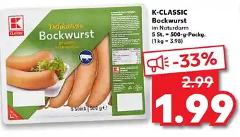 Kaufland K-Classic Bockwurst 500g Angebot