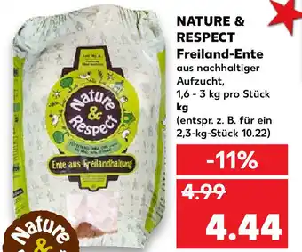 Kaufland Nature & Respect Freiland Ente Angebot