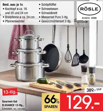 Zurbrüggen RÖSLE Gourmet-Set ELEGANCE 13-tlg. Angebot