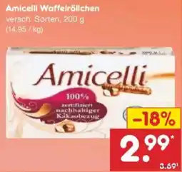 Netto Marken-Discount Amicelli Waffelröllchen Angebot