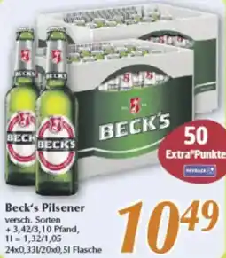 inkoop Beck's Pilsener Angebot