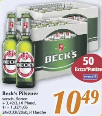 inkoop Beck's Pilsener Angebot