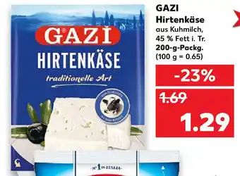 Kaufland Gazi Hirtenkäse 200g Packg. Angebot