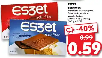 Kaufland Eszet Schnitten 75g Packg. Angebot