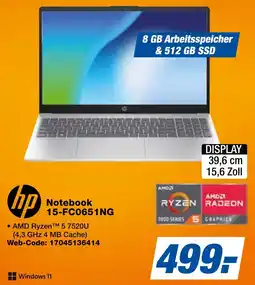 expert Techno Land hp Notebook 15-FC0651NG Angebot