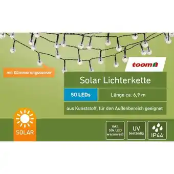 toom Baumarkt Toom LED-Solar-Lichterkette Angebot