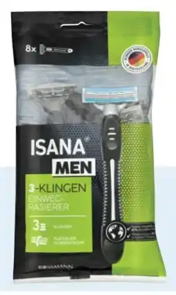 Rossmann Isana men 3-Klingen Einwegrasierer Angebot