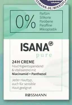 Rossmann Isana Pure 24H Creme Angebot