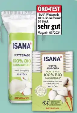 Rossmann Isana Bio Wattepads Angebot